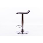 Bar stool WAVY ECO LEATHER CHROME BLACK