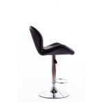 Bar stool STYLE ECO LEATHER CHROME BLACK