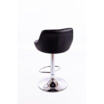 Baro kėdė CROWN ECO LEATHER CHROME BLACK Baro kėdė CROWN ECO LEATHER CHROME BLACK