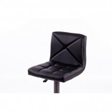Барный стул PROVANCE ECO LEATHER CHROME BLACK