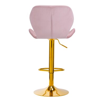Bar stool BRAVISIMUS VELVET PINK GOLD 3 Bar stool BRAVISIMUS VELVET PINK GOLD 3