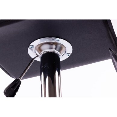 Bāra krēsls WAVY ECO LEATHER CHROME BLACK 4 Bāra krēsls WAVY ECO LEATHER CHROME BLACK 4