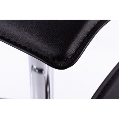 Bāra krēsls WAVY ECO LEATHER CHROME BLACK 2 Bāra krēsls WAVY ECO LEATHER CHROME BLACK 2