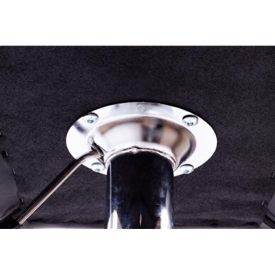 Barstuhl STYLE ECO LEATHER CHROME BLACK 3