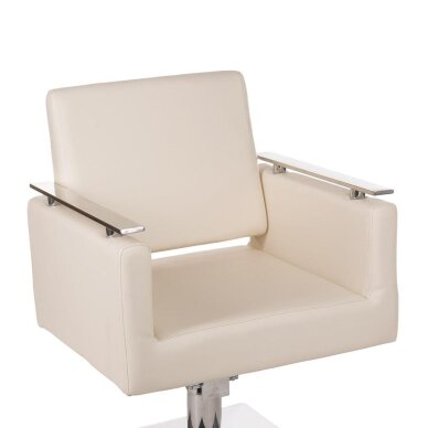 Frizieru krēsls PROFESSIONAL HAIRDRESSING CHAIR MILO ANKARA CREAM 1 Frizieru krēsls PROFESSIONAL HAIRDRESSING CHAIR MILO ANKARA CREAM 1