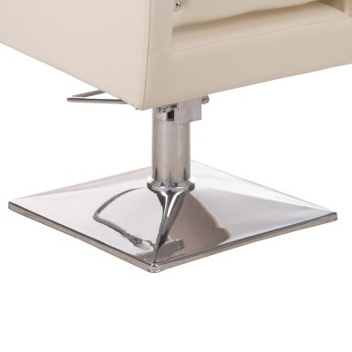 Frizieru krēsls PROFESSIONAL HAIRDRESSING CHAIR MILO ANKARA CREAM 4 Frizieru krēsls PROFESSIONAL HAIRDRESSING CHAIR MILO ANKARA CREAM 4