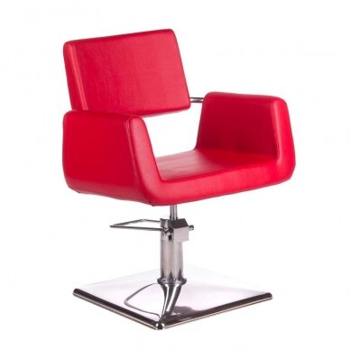 Kirpyklos kėdė PROFESSIONAL HAIRDRESSING CHAIR VITO II HELSINKI RED