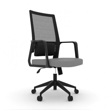 Biuro kėdė ant ratukų OFFICE CHAIR COMFORT BLACK/GRAY 3