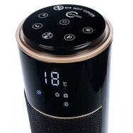 Bokštinis ventiliatorinis šildytuvas su židinio imitacijos funkcija CARRUZZO, 86 cm