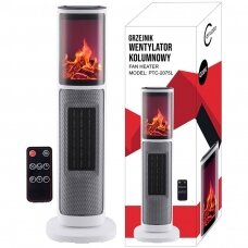 Column fan heater with fireplace simulation function CARRUZZO 65 cm