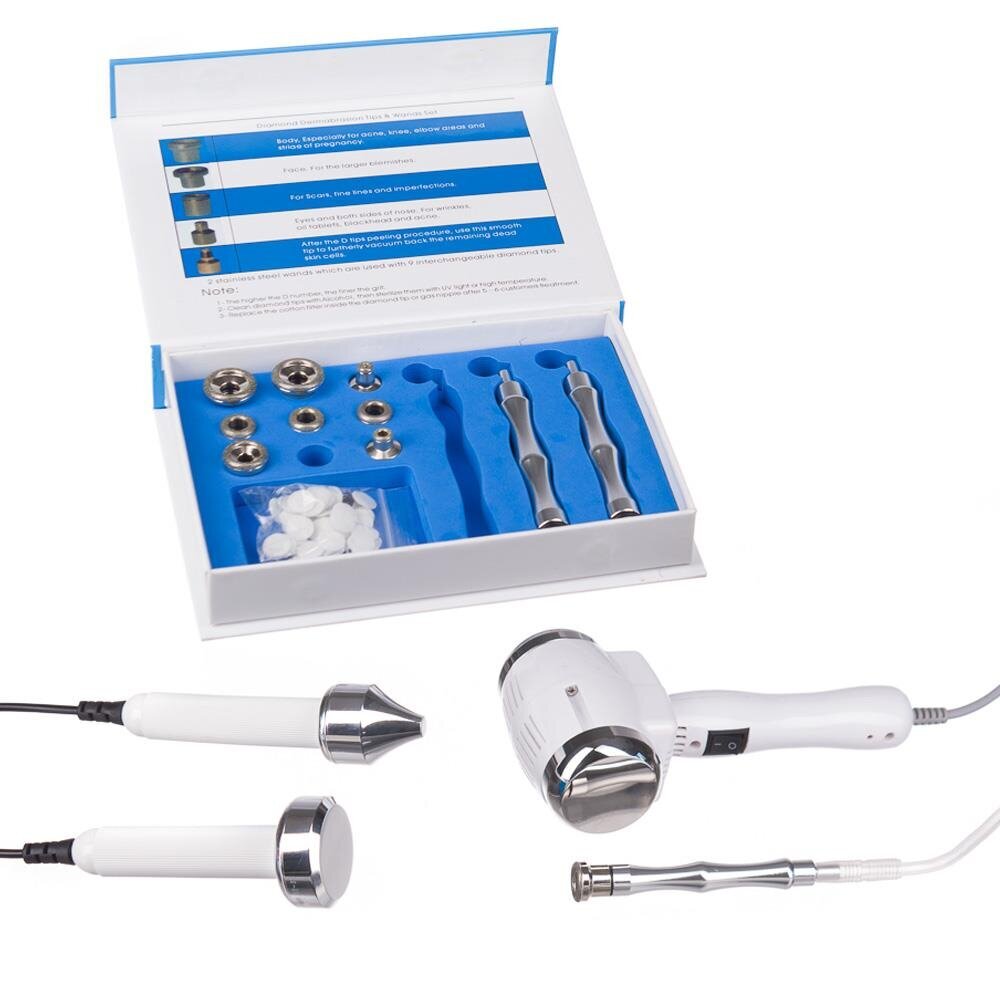 Cosmetic device with microdermabrasion, sonophoresis and hot-cold functions BR-1891 2