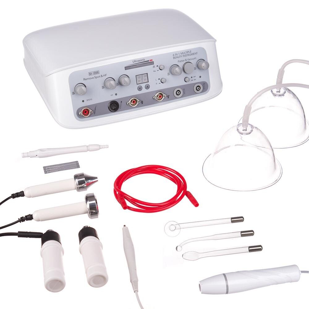 Kosmeetiline seade sonoforeesi, darsonvali, vaakumi, pihustamise, koagulatsiooni ja rindade pinguldamise funktsioonidega BR-1898 Kosmeetiline seade sonoforeesi, darsonvali, vaakumi, pihustamise, koagulatsiooni ja rindade pinguldamise funktsioonidega BR-1898