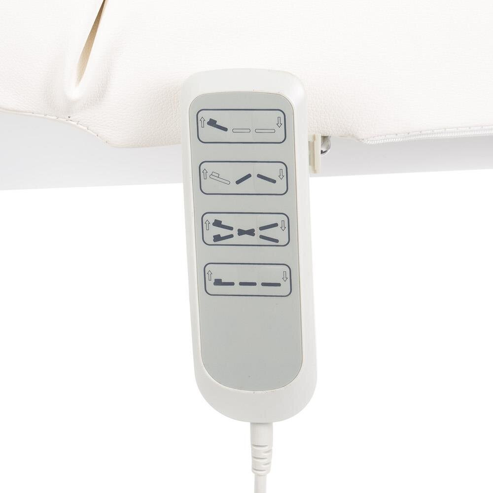 Elektryczne, stacjonarne łóżko do masażu BR-6621 białe 4 Elektryczne, stacjonarne łóżko do masażu BR-6621 białe 4