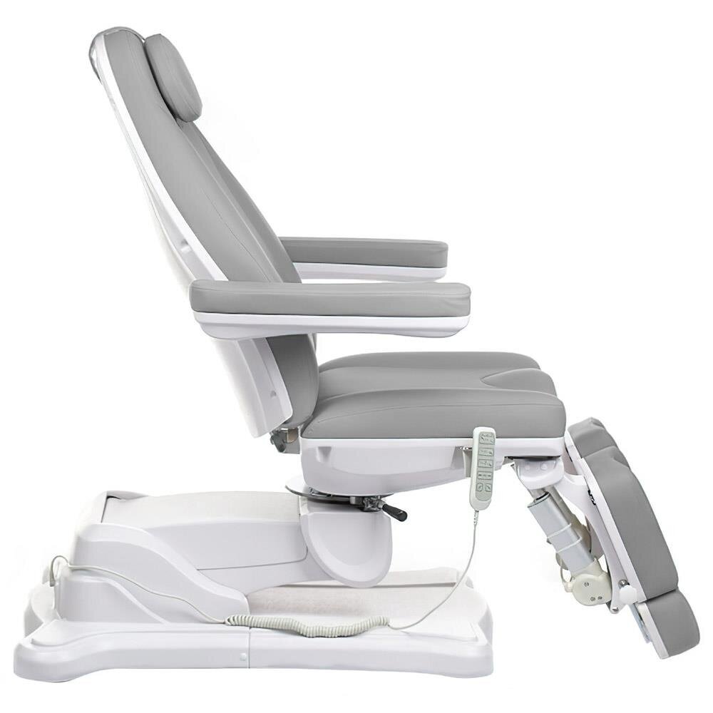 Fotel kosmetyczny elektryczny Mazaro BR-6672C jasnoszary 6