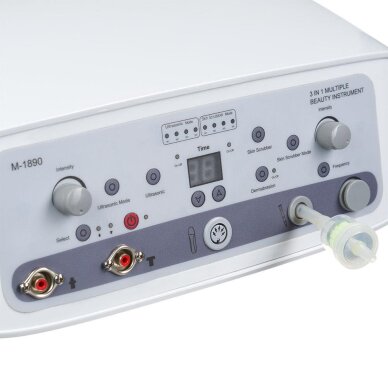 Cosmetic device with microdermabrasion, cavitation peeling and ultrasound functions BR-1890 1