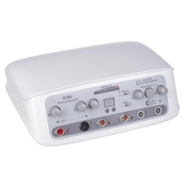 Cosmetology device with sonophoresis, darsonval, vacuum, spray, coagulation and breast tightening functions BR-1898 1