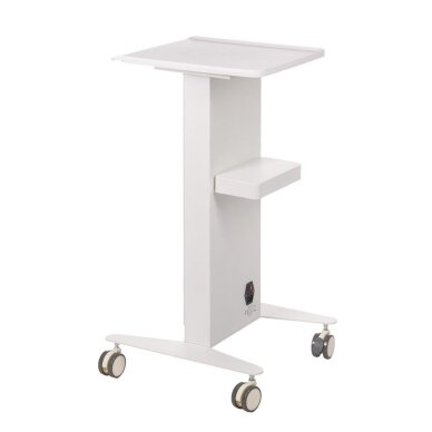 Kosmetologinis vežimėlis - staliukas įrangai BR-2211A White 1 Kosmetologinis vežimėlis - staliukas įrangai BR-2211A White 1