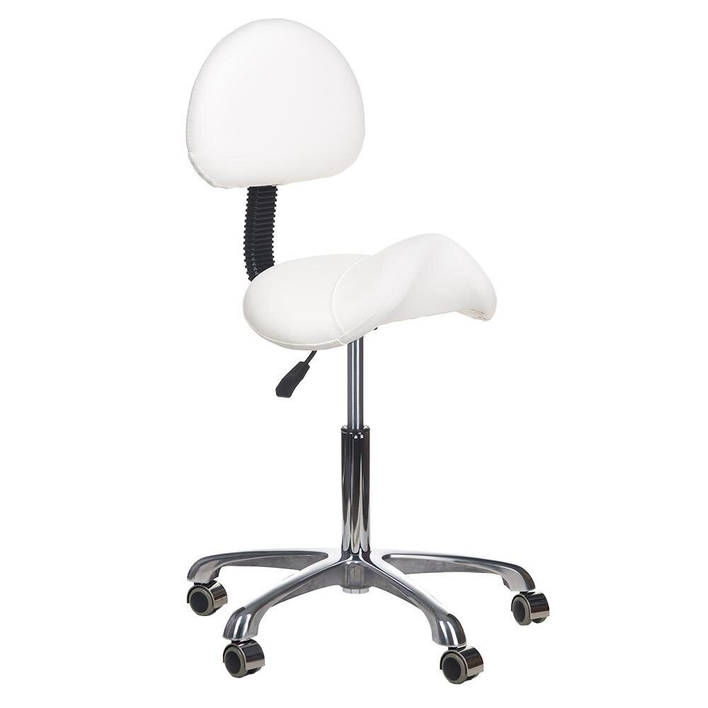 Beautician stool BY-8373 White 1 Beautician stool BY-8373 White 1
