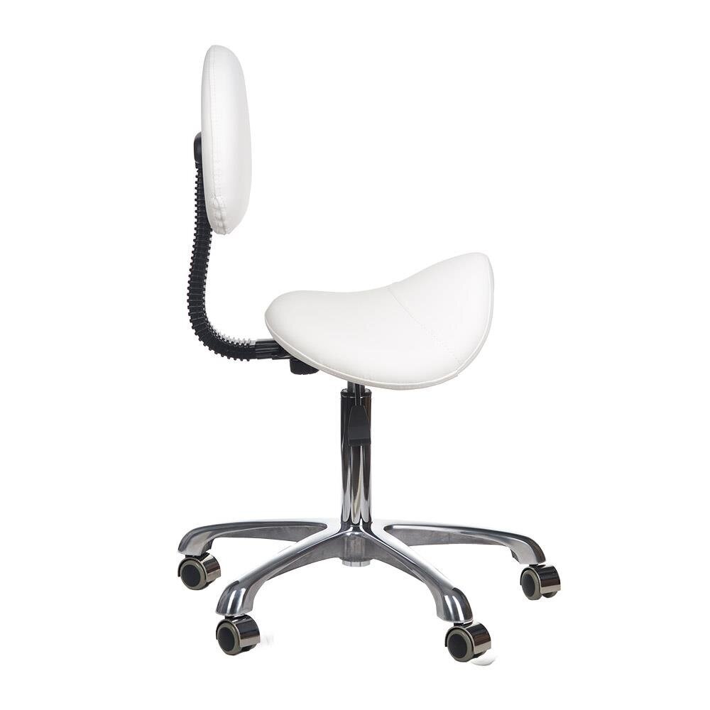 Beautician stool BY-8373 White 3 Beautician stool BY-8373 White 3