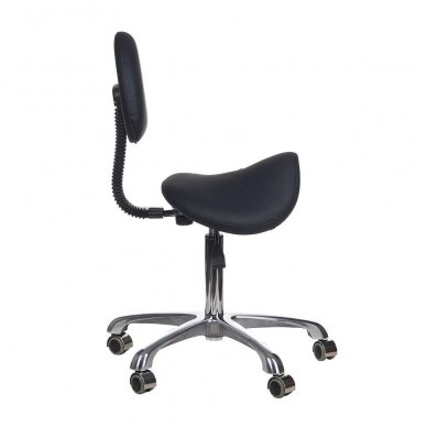 Kosmetologinė meistro kėdutė BY-8373 Black 4