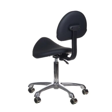 Kosmetologinė meistro kėdutė BY-8373 Black 3