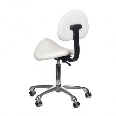 Beautician stool BY-8373 White 4
