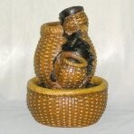 Zimmerbrunnen mit LED-Beleuchtung WICKER 18.5cm