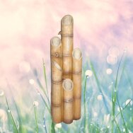 Fontanna wewnętrzna/zewnętrzna z oświetleniem LED BAMBOO 94cm