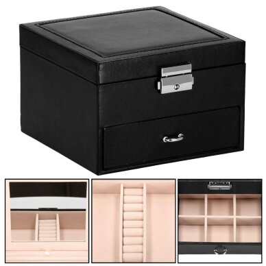 Dėžutė papuošalams Secret Elegance Black 3