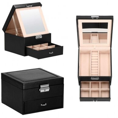 Juvelierizstrādājumu kastīte Secret Elegance Black 4