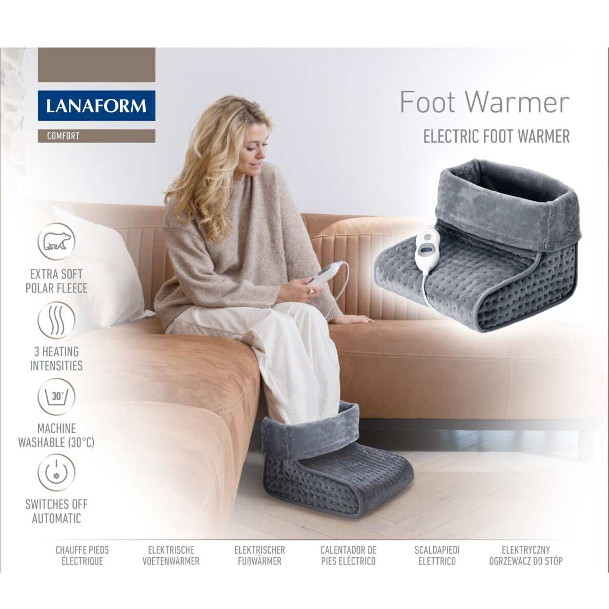 Elektrischer Fußwärmer Lanaform Foot Warmer 9 Elektrischer Fußwärmer Lanaform Foot Warmer 9