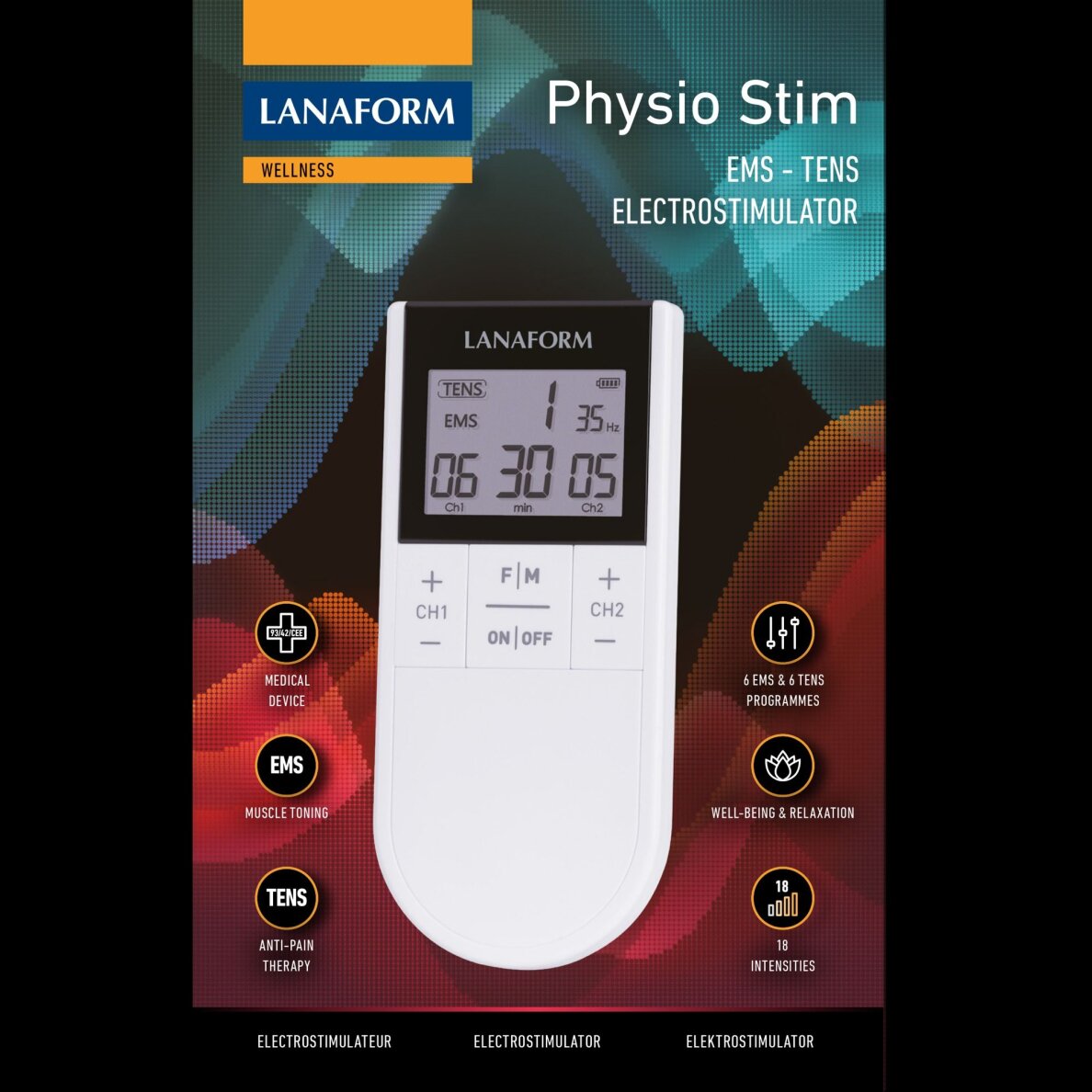 Elektrostimulators TENS/EMS Lanaform Physio Stim 10 Elektrostimulators TENS/EMS Lanaform Physio Stim 10