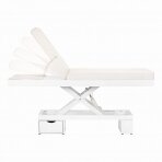 Electric massage table with lighting AZZURRO SPA WOOD WHITE 2 MOTOR HEATED