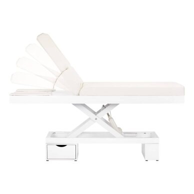 Elektriskais masāžas galds ar apgaismojumu AZZURRO SPA SHINY WHITE 1