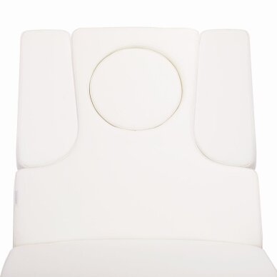 Elektryczny stół do masażu z oświetleniem AZZURRO SPA WOOD WHITE 2 MOTOR HEATED 8