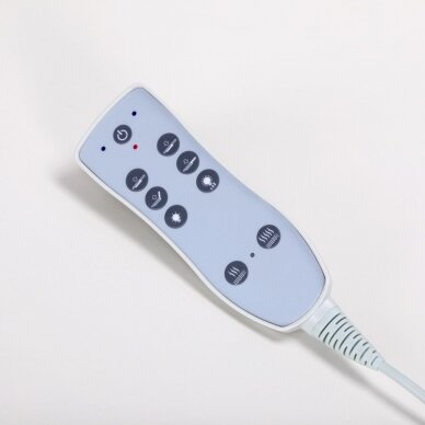 Elektryczny stół do masażu z oświetleniem AZZURRO SPA WOOD WHITE 2 MOTOR HEATED 5