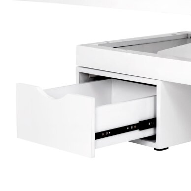 Elektryczny stół do masażu z oświetleniem AZZURRO SPA WOOD WHITE 2 MOTOR HEATED 10