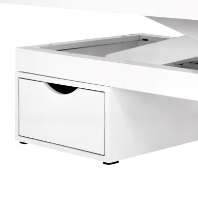 Elektryczny stół do masażu z oświetleniem AZZURRO SPA WOOD WHITE 2 MOTOR HEATED 11