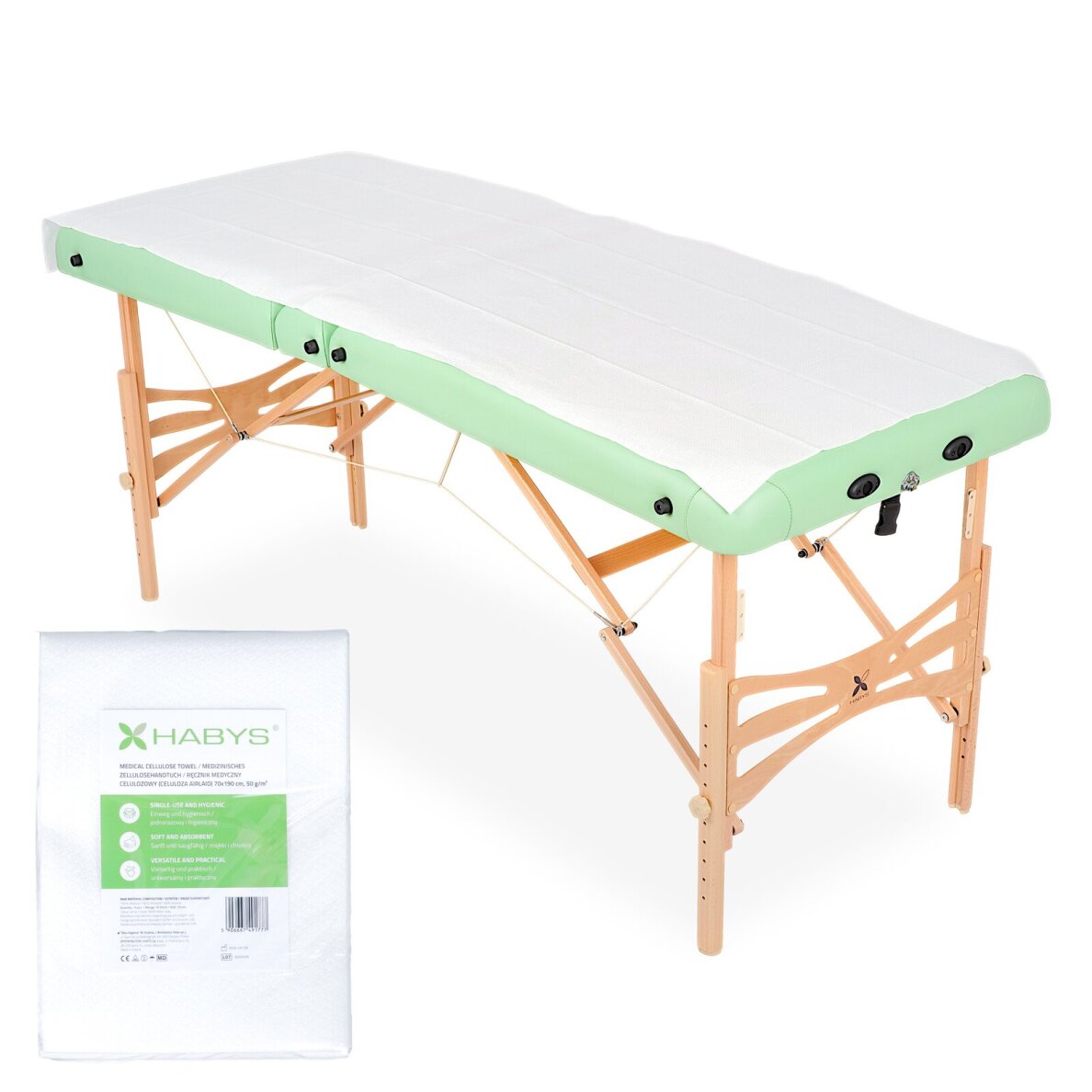 Disposable cellulose sheet 190×70cm (10 pcs.)