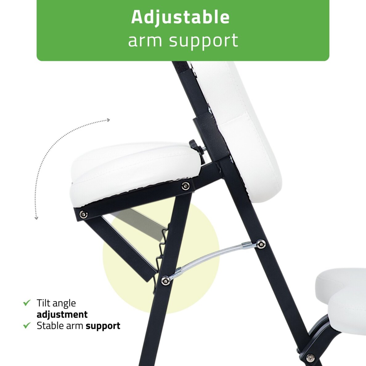 Vertikālais masāžas krēsls Habys Flexo Comfy Base, balts 3