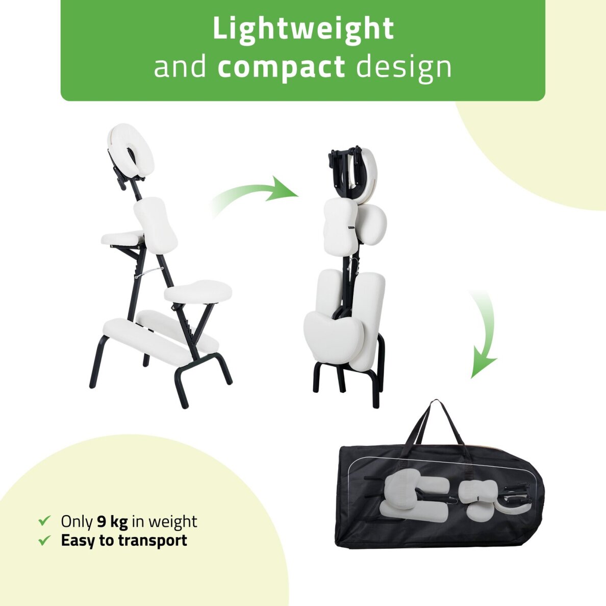 Vertikālais masāžas krēsls Habys Flexo Comfy Base, balts 5