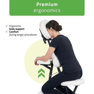 Vertikālais masāžas krēsls Habys Flexo Comfy Base, balts 2 Vertikālais masāžas krēsls Habys Flexo Comfy Base, balts 2