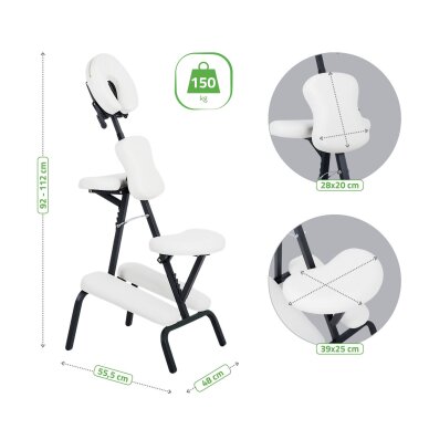 Vertikālais masāžas krēsls Habys Flexo Comfy Base, balts 8 Vertikālais masāžas krēsls Habys Flexo Comfy Base, balts 8