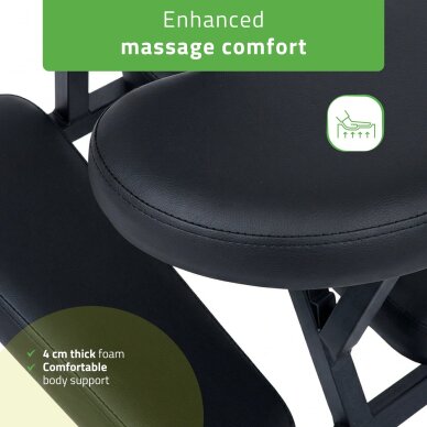 Vertikālais masāžas krēsls Flexo Comfy Base melns 5