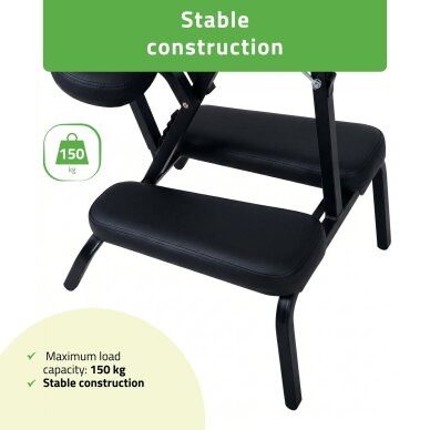 Vertikālais masāžas krēsls Flexo Comfy Base melns 8