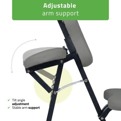 Vertikālais masāžas krēsls Flexo Comfy Base pelēks 3