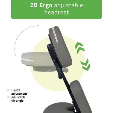 Vertikālais masāžas krēsls Flexo Comfy Base pelēks 4