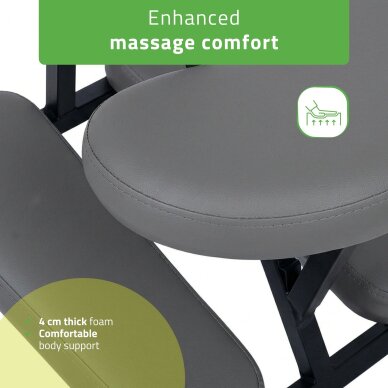 Vertikālais masāžas krēsls Flexo Comfy Base pelēks 5