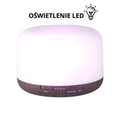 Essential oil diffuser with remote control SPA MIST DARK WOOD 500ml (1) 2