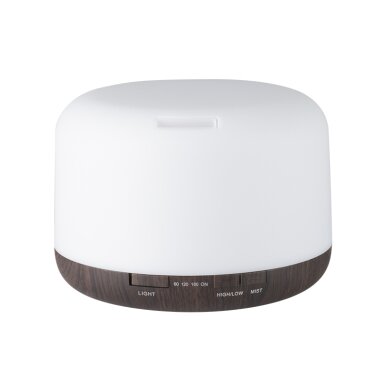 Essential oil diffuser with remote control SPA MIST DARK WOOD 500ml (1)